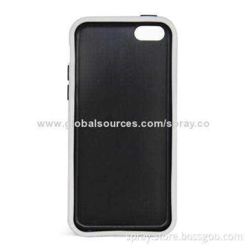 TPU Cases for iPhone 5C, Dual-injection, Two-tone Colored, Tear-resistant